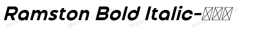 Ramston Bold Italic字体转换